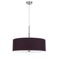 60W X 4 Lonoke Pendant Fixture With Hardback Drum Shade, Plum By Cal Lighting | Chandeliers | Moidshstore