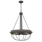 60W X 5 Nixa Metal Chandelier (Edison Bulbs Not Included), Dove Grey By Cal Lighting | Chandeliers | Moidshstore - 3