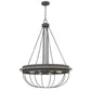 60W X 8 Nixa Metal Chandelier (Edison Bulbs Not Included), Dove Grey By Cal Lighting | Chandeliers | Moidshstore - 3