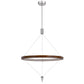 Viterbo Integrated Dimmable Led Pine Wood Pendant Fixture With Suspended Steel Braided Wire. 24W, 1920 Lumen, 3000K, Pine By Cal Lighting | Chandeliers | Moidshstore