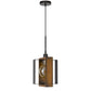 60W Agrigento Pine Wood/Metal Mini Pendant Fixture (Edison Bulb Included), Wood/Black By Cal Lighting | Pendant Lamps | Moidshstore - 3