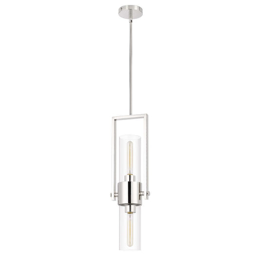 60W Redmond Metal Pendant With Clear Glass Shade By Cal Lighting | Pendant Lamps | Moidshstore