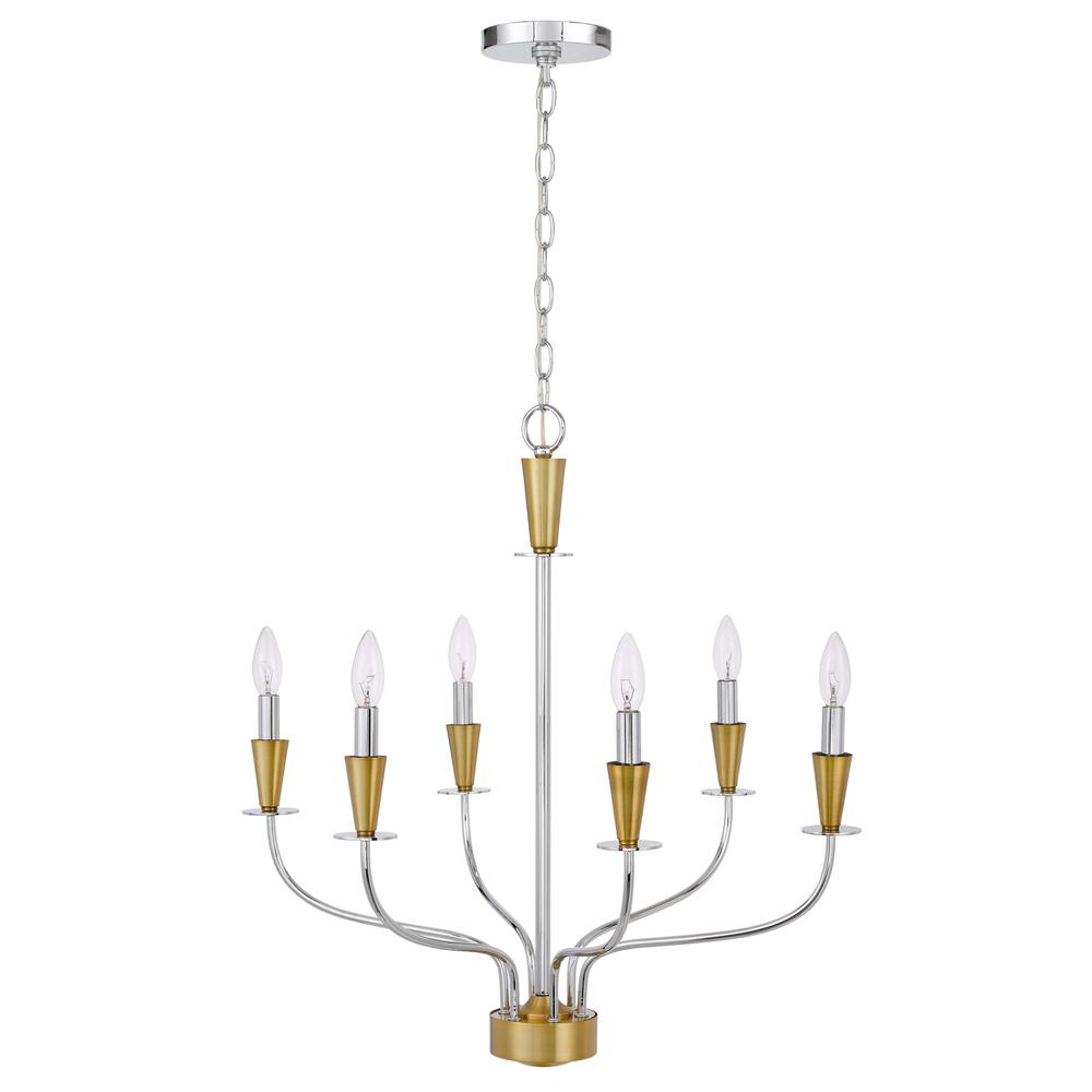 60W X 6 Weston Metal Chandelier By Cal Lighting | Chandeliers | Moidshstore