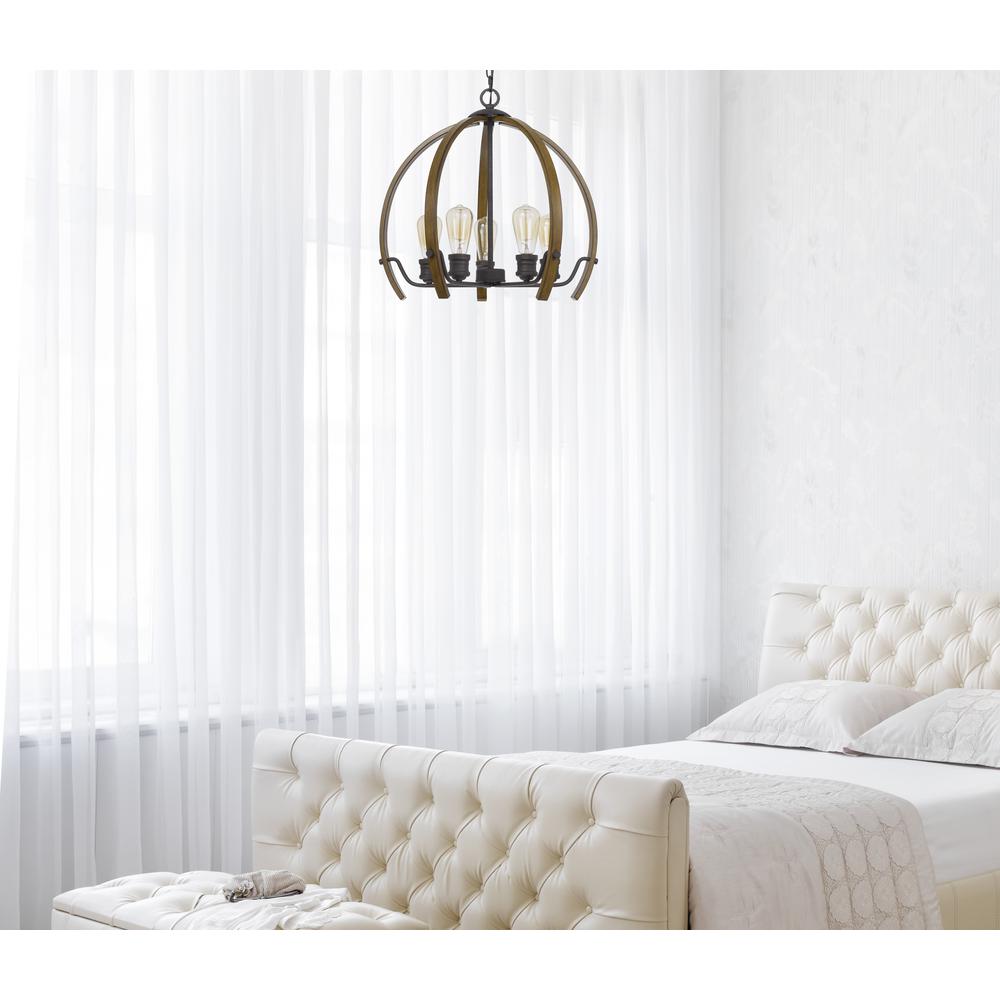 60W X 5 Riverton Metal Chandelier By Cal Lighting | Chandeliers | Moidshstore - 2
