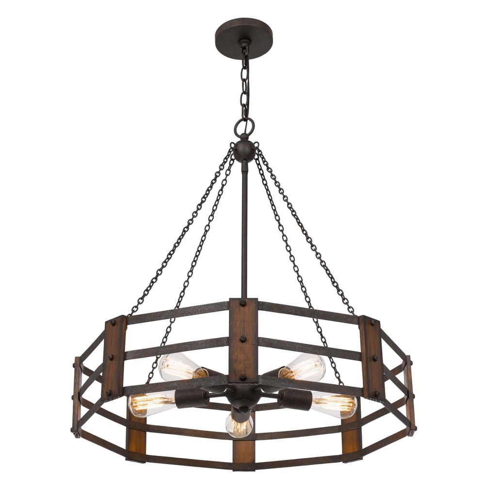 60W X 5 Provo Metal Chandelier By Cal Lighting | Chandeliers | Moidshstore - 4