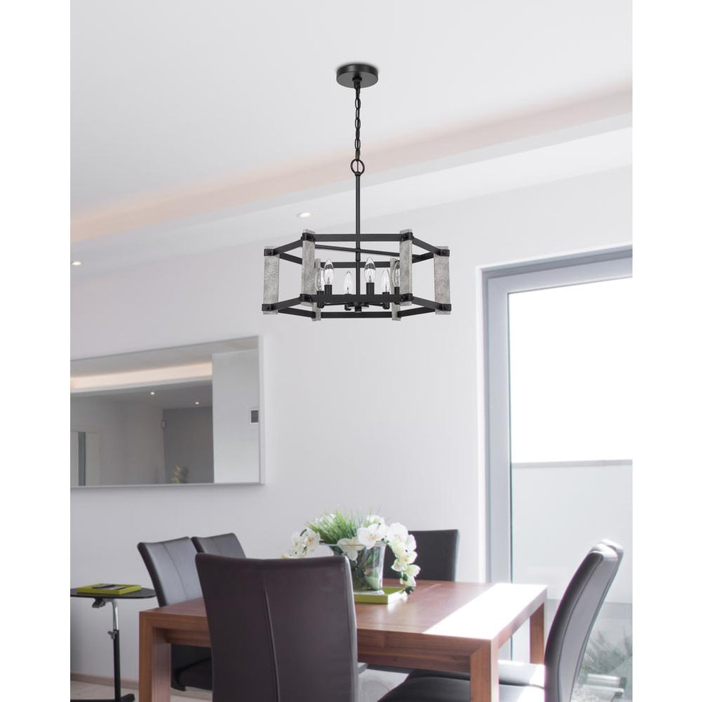 60W X 6 Rutland Hammered Metal Chandelier By Cal Lighting | Chandeliers | Moidshstore - 2