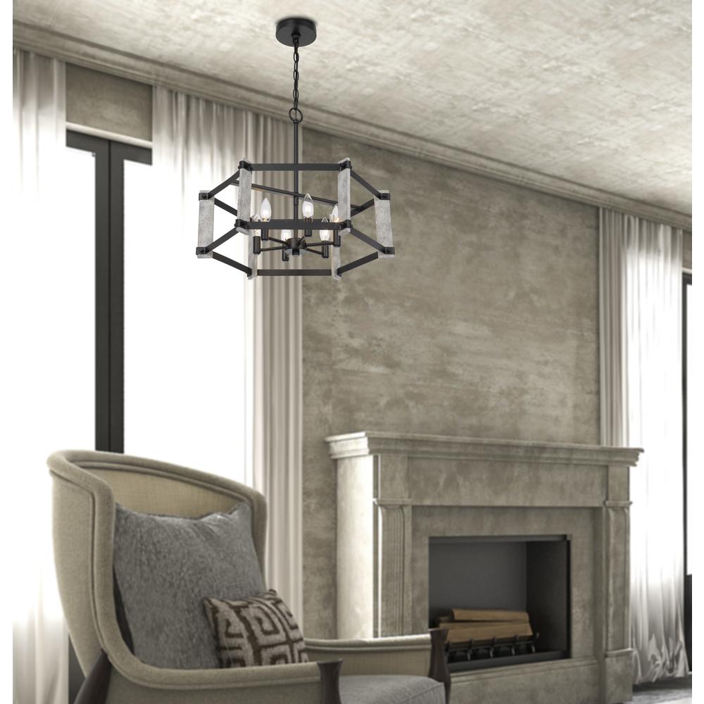 60W X 6 Rutland Hammered Metal Chandelier By Cal Lighting | Chandeliers | Moidshstore - 3