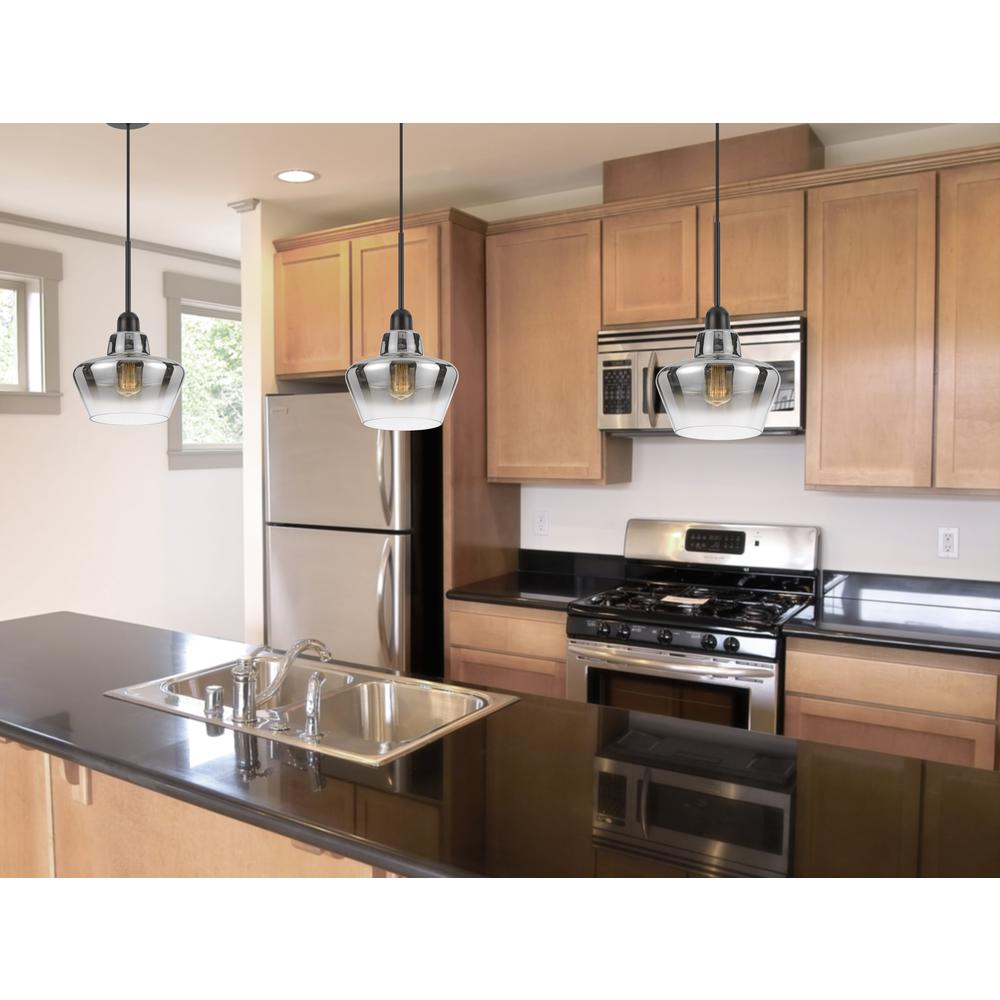 40W Brockton Glass Pendant Light By Cal Lighting | Pendant Lamps | Moidshstore - 3