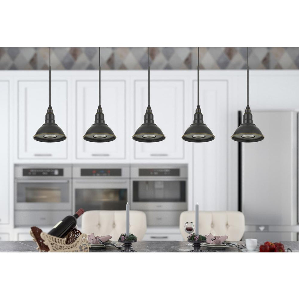 Kampia Intergrated Led 10W, 800 Lumen, 80 Cri Dimmable Metal Pendant Fixture By Cal Lighting | Pendant Lamps | Moidshstore - 2