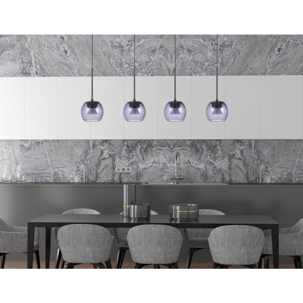 Ithaca 3000K, 8W, 700 Lumen, 90 Cri Dimmable Led Glass Mini Pendant With Smoked Glass By Cal Lighting | Pendant Lamps | Moidshstore - 2