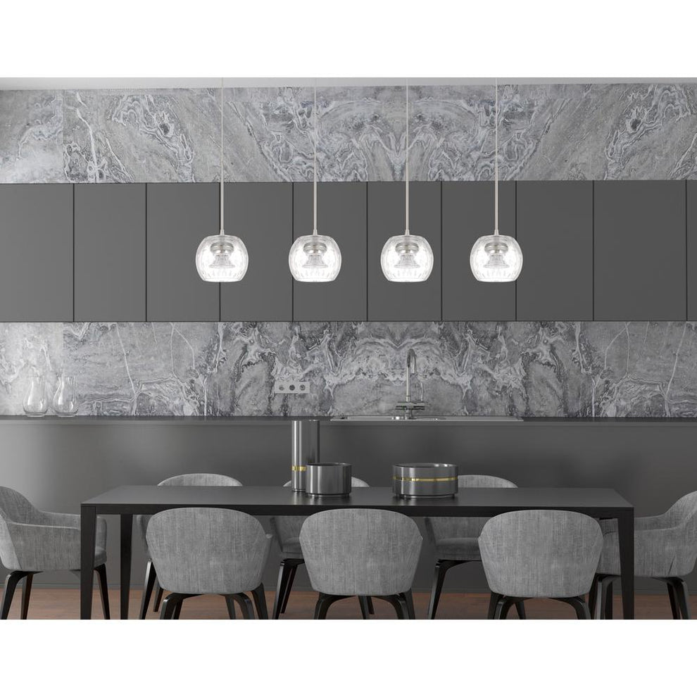 Ithaca 3000K, 8W, 700 Lumen, 90 Cri Dimmable Led Glass Mini Pendant With Clear Bulbbed Glass By Cal Lighting | Pendant Lamps | Moidshstore - 2