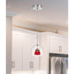 Integrated Dimmable Led Double Glass Mini Pendant Light. 6W, 450 Lumen, 3000K In Red Clear By Cal Lighting | Pendant Lamps | Moidshstore - 3