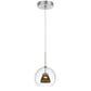 Integrated Dimmable Led Double Glass Mini Pendant Light. 6W, 450 Lumen, 3000K In Smoked By Cal Lighting | Pendant Lamps | Moidshstore - 2