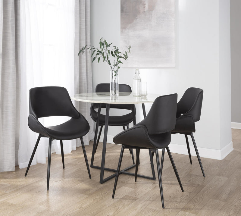 Fabrico Chair - Set of 2 Black By LumiSource | Dining Chairs | Modishstore