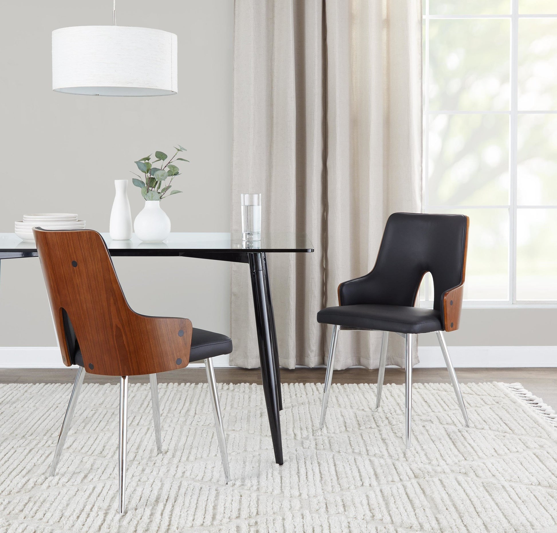 Stella Chair - Set of 2 Gray By LumiSource | Dining Chairs | Modishstore - 8