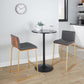 Mason Mara 26" Fixed-Height Counter Stool - Set of 2 Gray By LumiSource | Counter Stools | Modishstore - 2