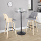 Stella 30" Fixed-Height Barstool - Set of 2 Cream By LumiSource | Bar Stools | Modishstore - 10