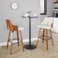 Stella 30" Fixed-Height Barstool - Set of 2 Cream By LumiSource | Bar Stools | Modishstore - 34