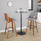 Stella 30" Fixed-Height Barstool - Set of 2 Cream By LumiSource | Bar Stools | Modishstore - 41
