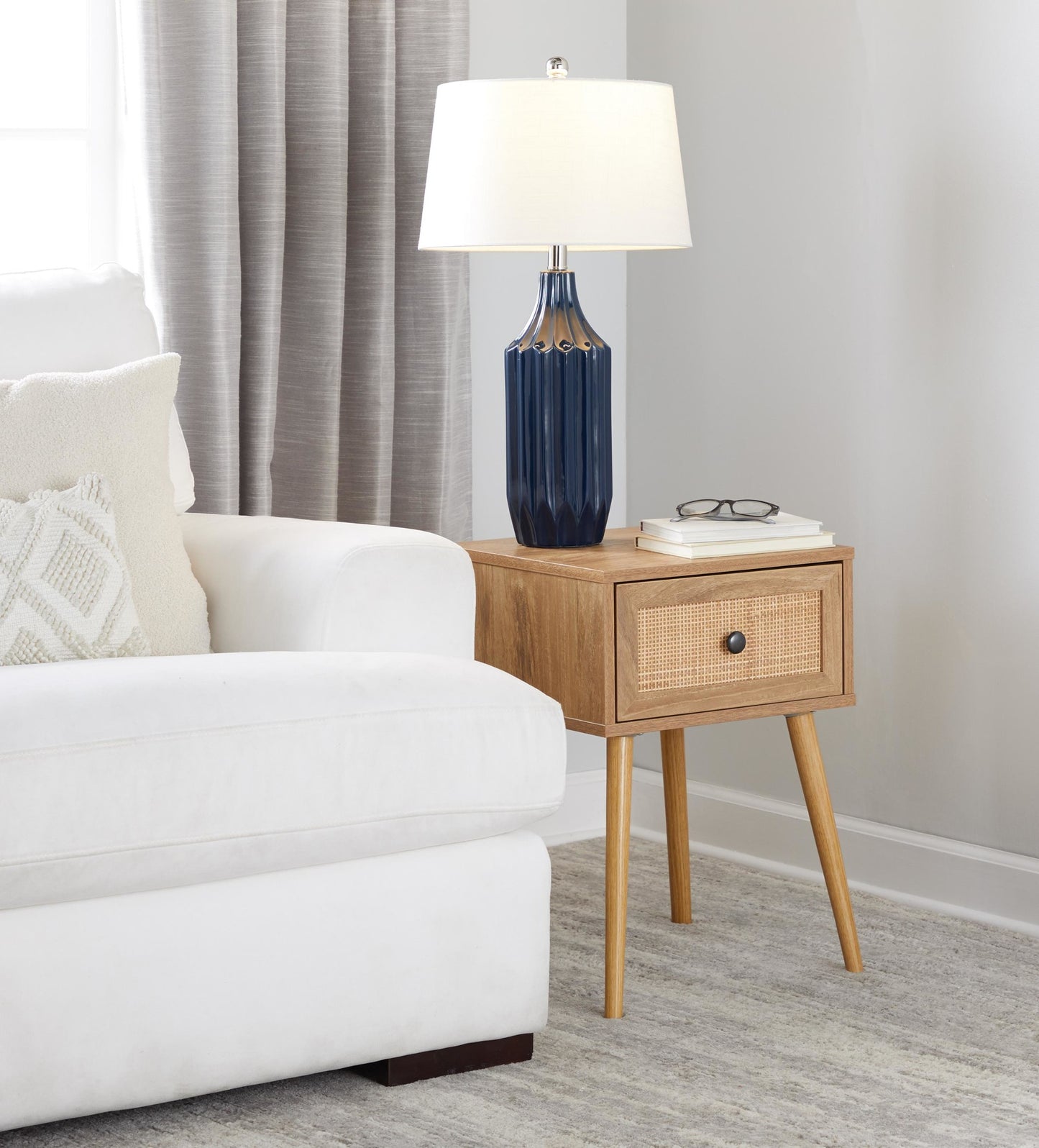 Stella 23" Ceramic Table Lamp Cream By LumiSource | Table Lamps | Modishstore - 7