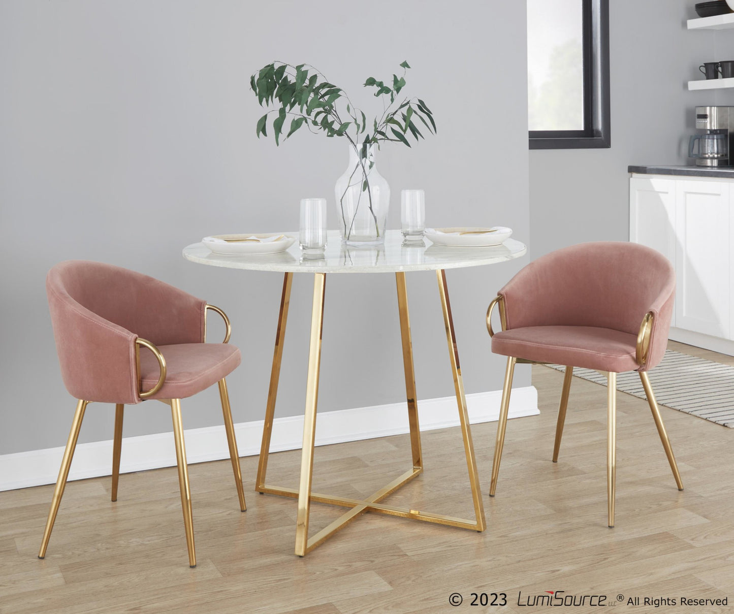 Claire Chair - Set of 2 Blue By LumiSource | Dining Chairs | Modishstore - 10