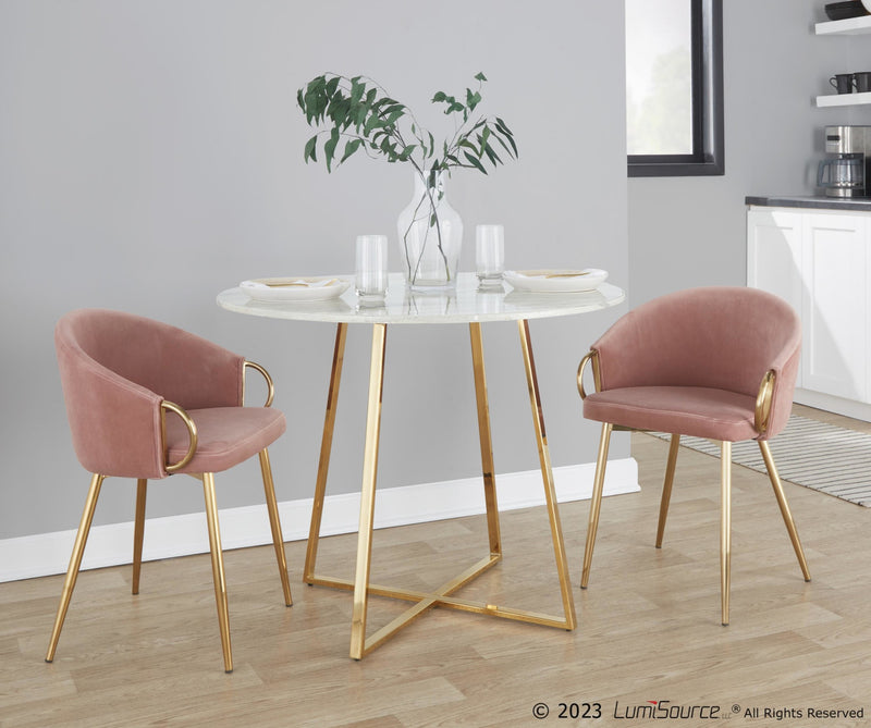 Claire Chair - Set of 2 Blue By LumiSource | Dining Chairs | Modishstore - 10