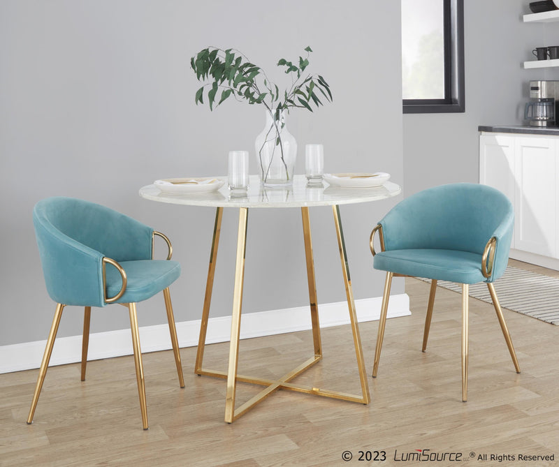 Claire Chair - Set of 2 Blue By LumiSource | Dining Chairs | Modishstore