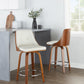 Gianna 24" Fixed-Height Counter Stool - Set of 2 By LumiSource | Counter Stools | Modishstore
