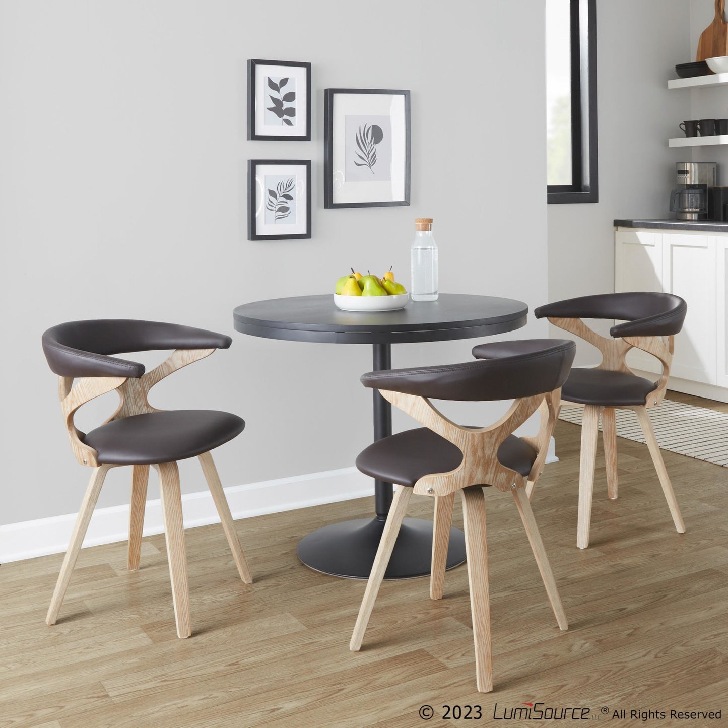 Gardenia Chair Cream By LumiSource | Dining Chairs | Modishstore - 15