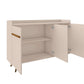 Manhattan Comfort Bradley 53.54 Buffet Stand with 4 Shelves Off White | Sideboards | Modishstore-3