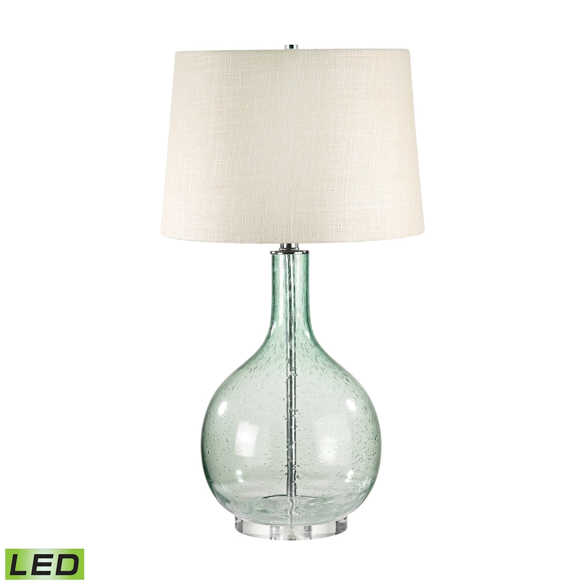 Lamp Works Green Seed Glass Table Lamp