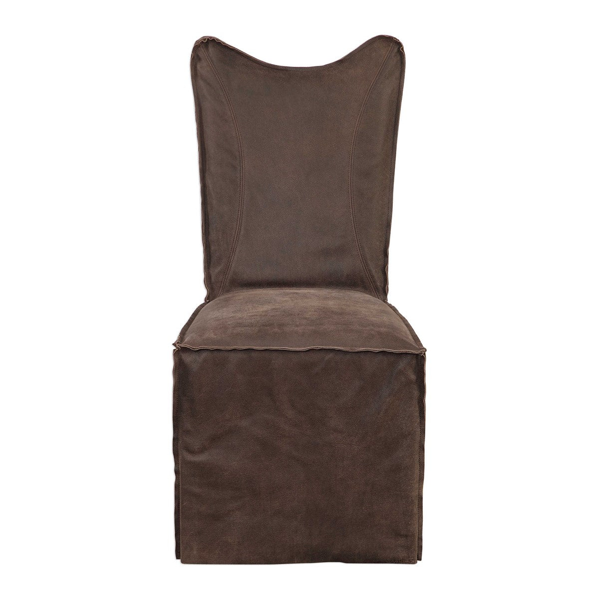 Uttermost Delroy Armless Chairs, Chocolate, Set Of 2 | Modishstore | Dining Chairs - 5