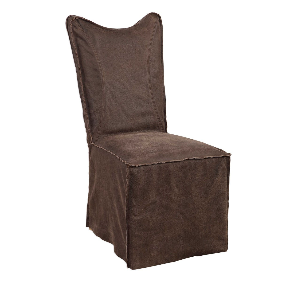 Uttermost Delroy Armless Chairs, Chocolate, Set Of 2 | Modishstore | Dining Chairs - 3
