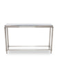 Modrest Agar Modern Glass & Stainless Steel Console Table | Modishstore | Console Tables-3