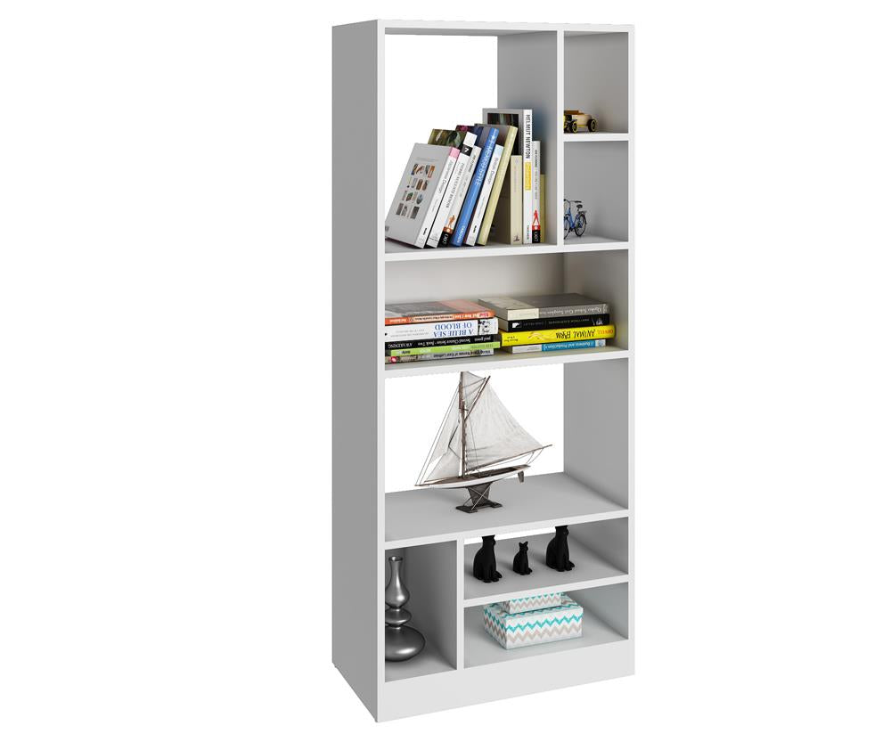 Accentuations by Manhattan Comfort Durable Valenca Bookcase 3.0 with 8 Shelves | Bookcases | Modishstore-3