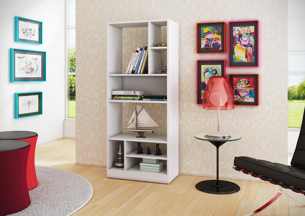 Accentuations by Manhattan Comfort Durable Valenca Bookcase 3.0 with 8 Shelves | Bookcases | Modishstore-2