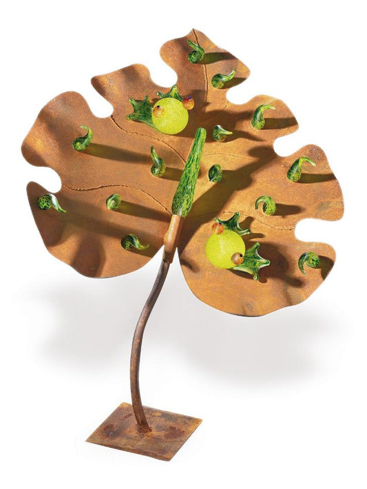 Oggetti Leaf With Frogs Sculptures | Sculptures | Modishstore