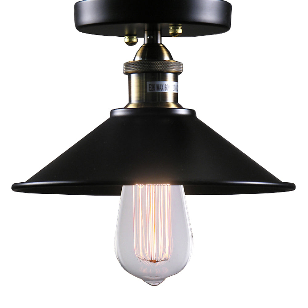 Louise 1-light Black Edison Lamp with Bulb By Homeroots | Pendant Lamps | Modishstore