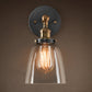 Barbara 1-light Clear Glass Edison Wall Lamp with Light Bulb By Homeroots | Wall Lamps | Modishstore