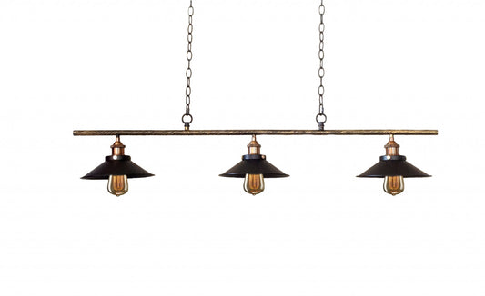 Lillian 3-light Black 47-inch Edison Pendant with Bulbs By Homeroots | Pendant Lamps | Modishstore