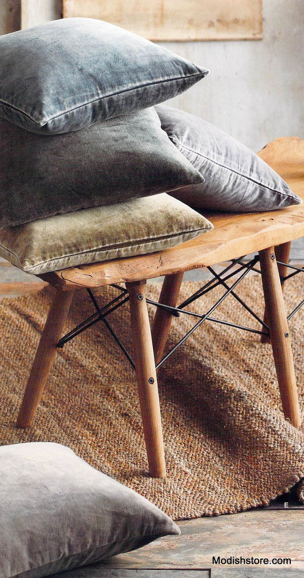 Roost Washed Velvet Pillows - Cool Tone - Set/5