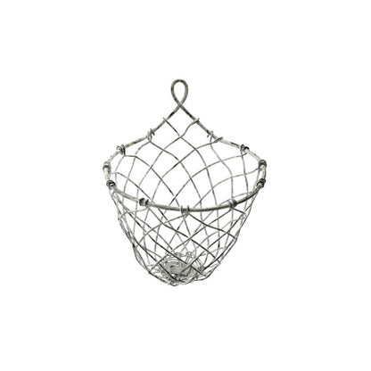 HomArt Otis Wire Wall Basket - Zinc Whitewash - Small-3