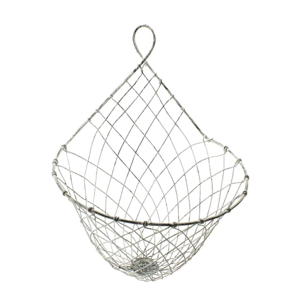 HomArt Otis Wire Wall Basket - Zinc Whitewash - Set of 6 - Feature Image-2