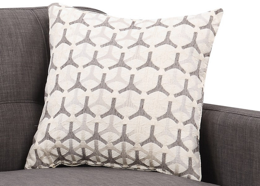 Charcoal Mid-Century Polyester Fabric Love Seat By Homeroots | Loveseats | Modishstore - 5