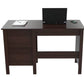 Espresso Finish Wood Writing Desk with Three Drawers By Homeroots | Desks | Modishstore - 5