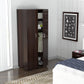 Espresso Finish Wood Wardrobe With Two Doors By Homeroots | Cabinets | Modishstore - 3