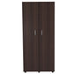 Espresso Finish Wood Wardrobe With Two Doors By Homeroots | Cabinets | Modishstore - 4