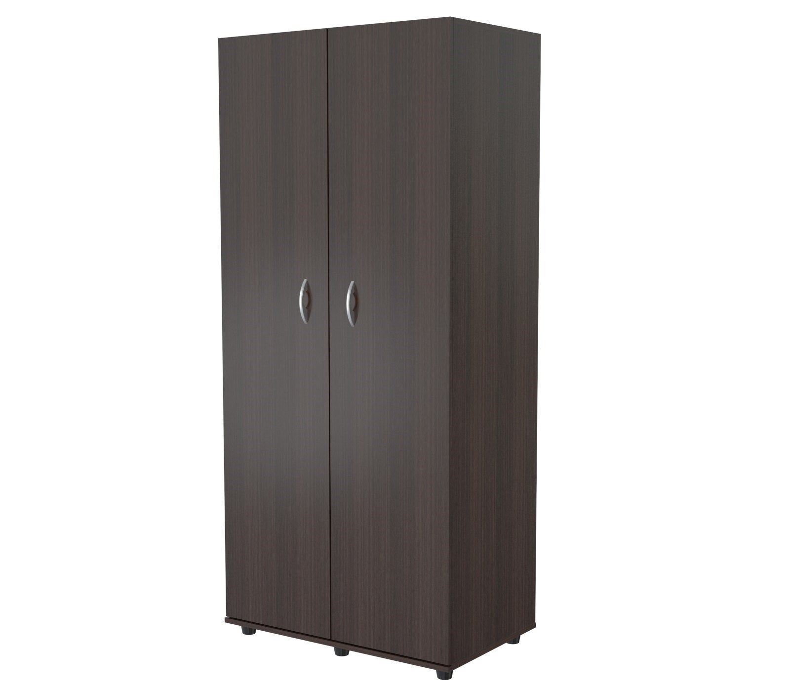 Espresso Finish Wood Wardrobe With Two Doors By Homeroots | Cabinets | Modishstore - 5
