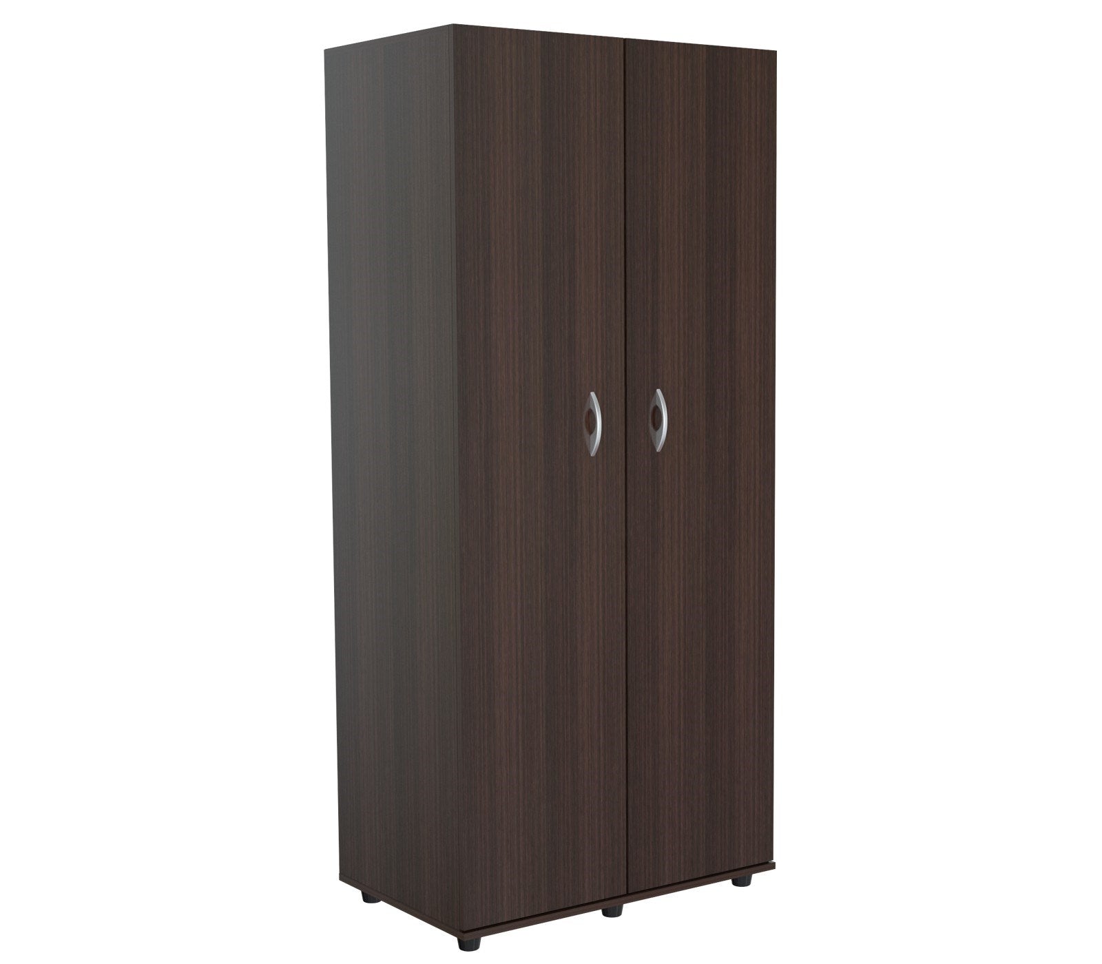 Espresso Finish Wood Wardrobe With Two Doors By Homeroots | Cabinets | Modishstore - 6