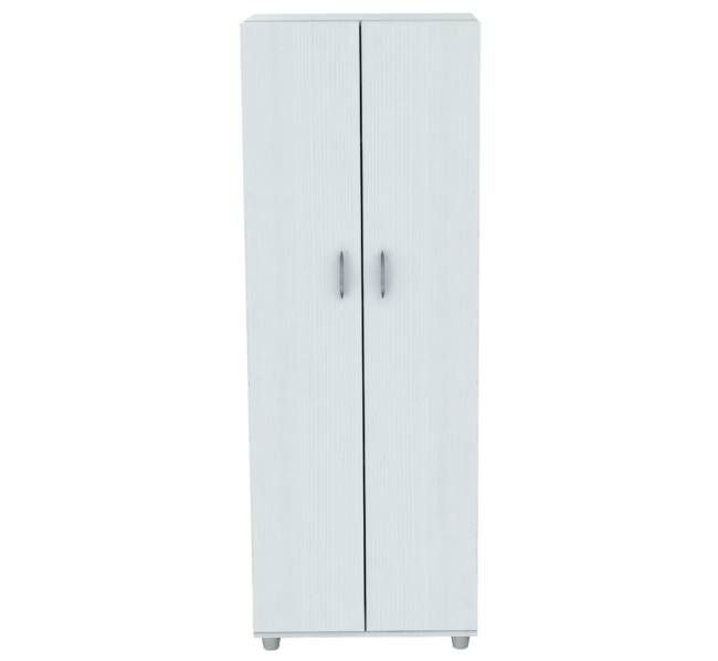 White Finish Wood Storage Cabinet With Two Doors By Homeroots | Cabinets | Modishstore - 2